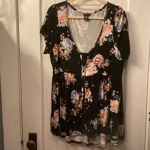 Torrid knit baby doll top